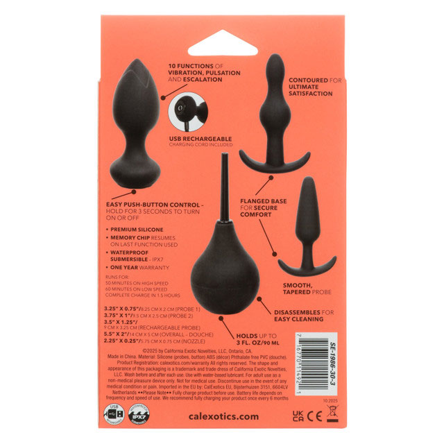 cDO06NPQ Pleasure Kits Anal Explorer Collection - Black - Image 1