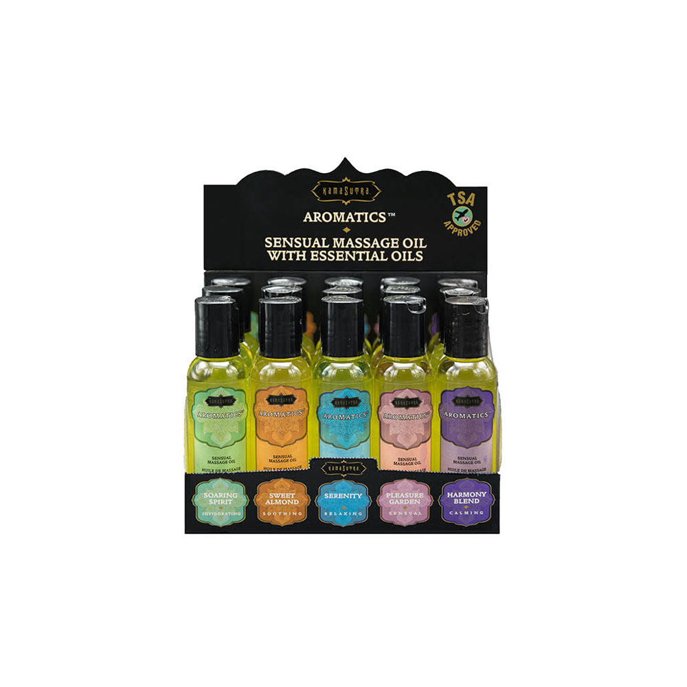 cE8dOeLq Aromatic Massage Oil Pre- Pack Display - 15 Pieces - Image 1