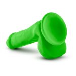 Neo - 6 Inch Dual Density Cock with Balls - Neon Green - Image 5