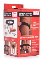 Hollow Silicone Dildo Strap-on - Flesh - Image 4