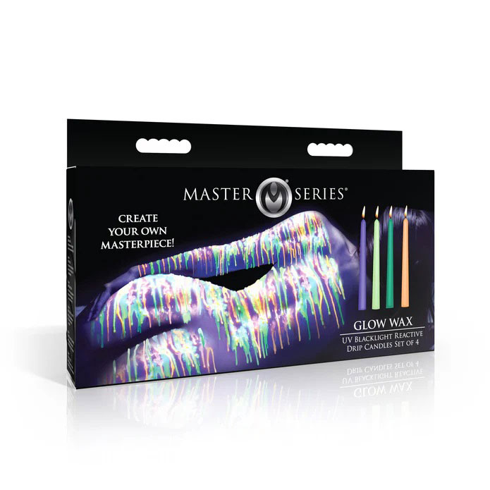 cUGRxo4X Glow Wax Uv Blacklight Reactive Drip Candles Set of 4 - Image 1