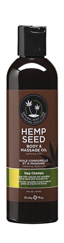 cc25537d8f9c4c74fe167b660cbbb5ab Hemp Seed Massage and Body Oil - Nag Champa - - 8 Fl. Oz./ 237ml - Image 1
