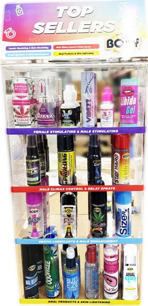 cctXUPS6 Body Action Top Sellers Countertop 60pc - Display - Image 1