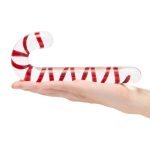 Candy Cane Dream 7.5" Glass Dildo - Image 2
