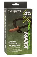 Performance Maxx Life-Like Extension With Harness - Brown - Image 2