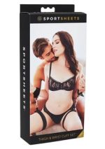 Thigh and Wrist Cuff Set - Black - Image 4