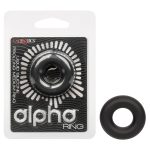 Alpha Liquid Silicone Prolong Medium Ring - Black - Image 6