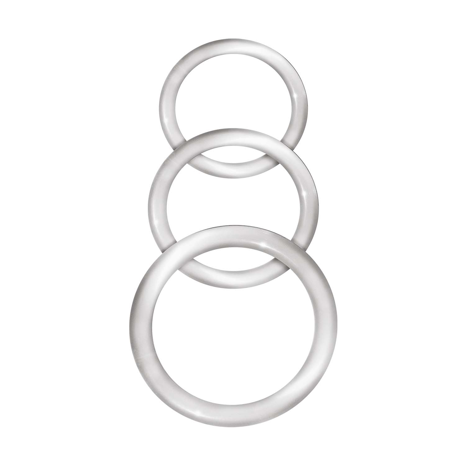 d2IeAicDPAcIRyggIlRXjkmy0KeCJhVB Enhancer Silicone Cockrings - Clear - Image 1