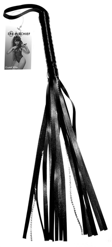 d5f548ff245c4b43eb7c79c34f0509a7 Sex and Mischief Crystal Whip - Black - Image 1