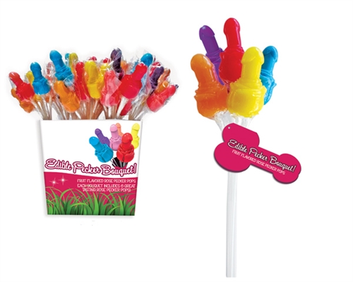 d6c4e6516a7145a362da7c0f8f75773d Edible Pecker Bouquet 72 Pieces Pail Display 12 Bundles - Image 1