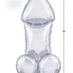 Glitterati Disco Penis 3 Foot Mylar Balloon