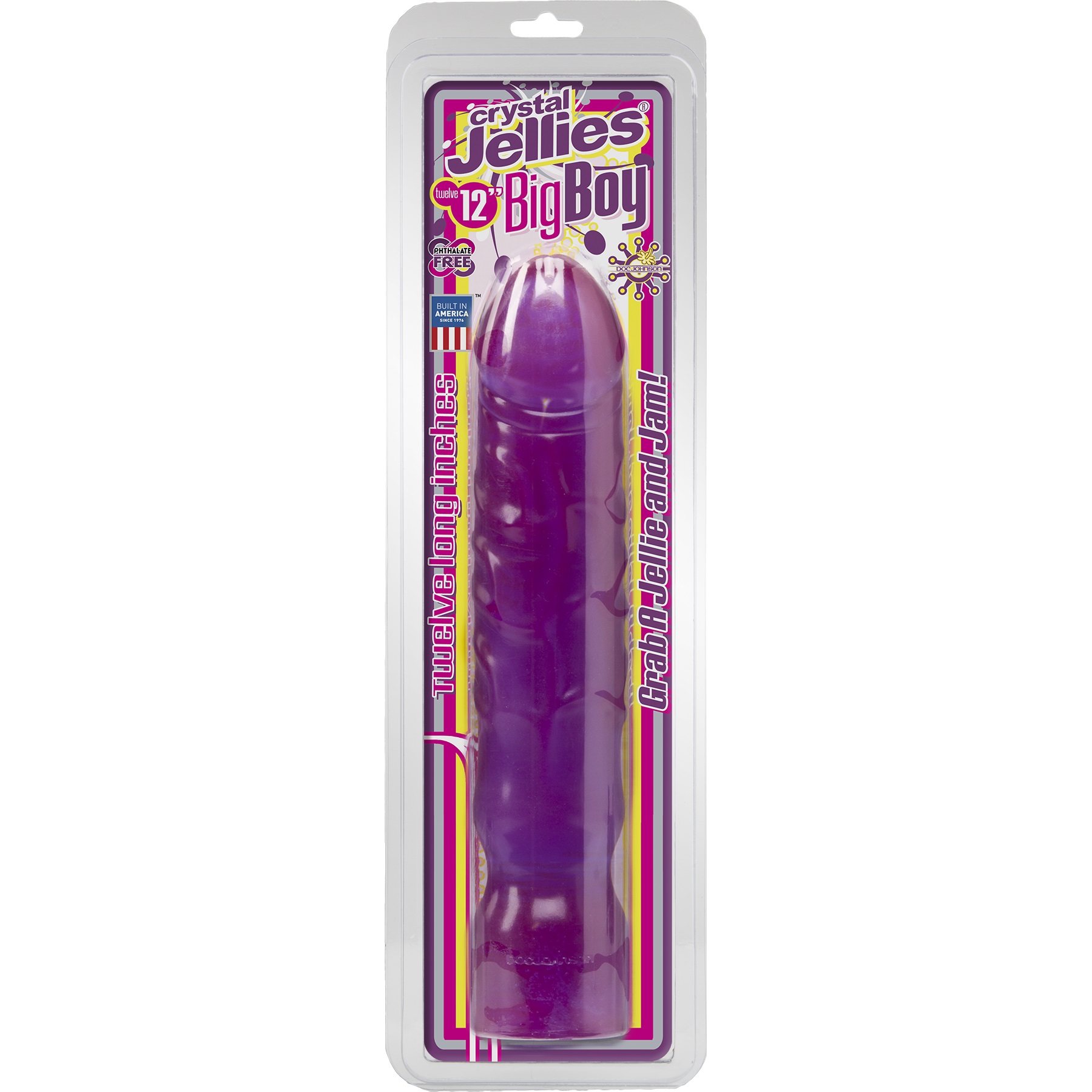 dKtXqLrU0q0o2e7O2dDXvXU4y22IdQwQ Crystal Jellies Big Boy 12 Inch - Purple - Image 1
