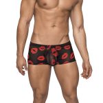 Kiss Me - Mini Short - Medium - Sheer Lips Black