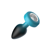 Eluxe Vibrating Clr Gem Bluombre Plug Md With Remote - Image 10