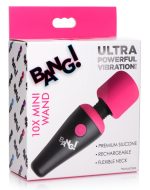 Bang - 10x Vibrating Mini Silicone Wand - Pink - Image 4