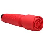 Pleasure Rose 10x Silicone Wand With Rose Attachment - Red - Image 5