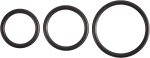 Rubber Cock Ring Set - Black