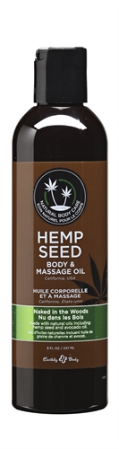 ddf42969036a74762899c4f2f9487608 Hemp Seed Massage and Body Oil - Naked in the Woods - 8 Fl. Oz./ 237ml - Image 1