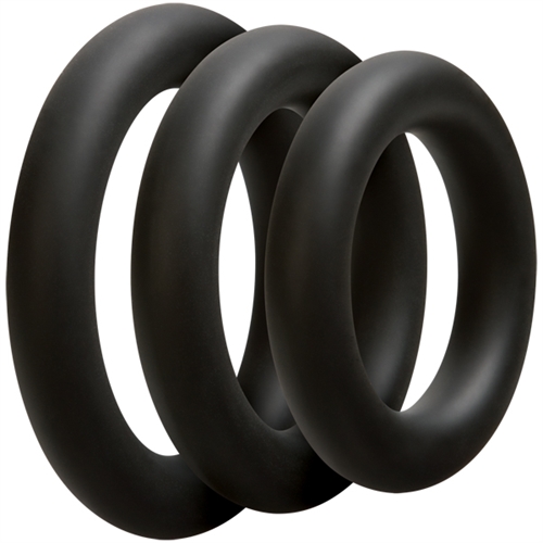 df5ad81af3460b2b1401771318fba03b Optimale 3 C Ring Set - Thick - Black - Image 1