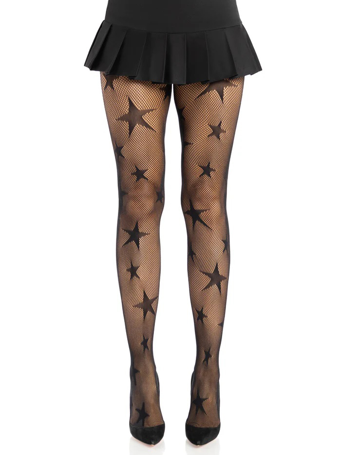 dq6hP8t9 Star Net Tights - Os - Black - Image 1