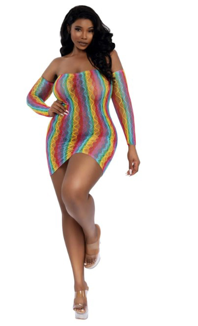 dxaeBxHj Rainbow Mini With Arm Warmers - Qs - Rainbow - Image 1