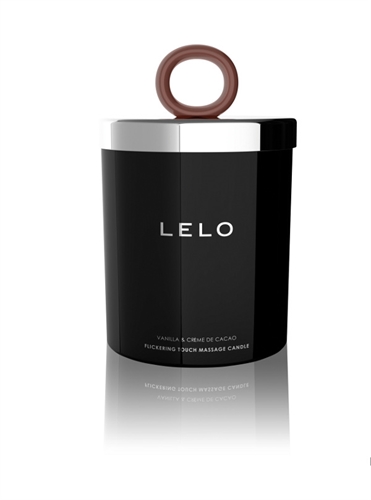 e2abb33b4c1d97502bc04367f8f03abe Flickering Touch Massage Candle Vanilla and Cream De Cacao - 5.3 Oz - Image 1