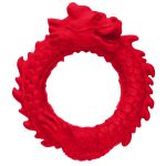 Rise of the Dragon Silicone Cock Ring - Red - Image 5