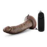 Dr. Skin - Dr. Dave - 7 Inch Vibrating Cock With Suction Cup - Chocolate - Image 3