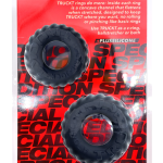 Truckt 2 Piece Cockring Set Atomic Jock - Night Black