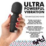 10x Mini Silicone Wand - Black - Image 3