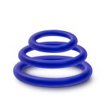 Performance - Vs4 Pure Premium Silicone Cockring Set - Indigo - Image 3