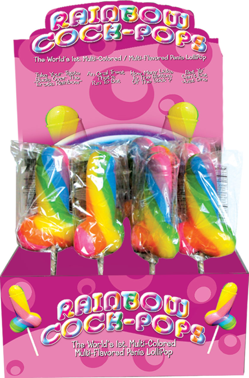 exWxXsILXcIydmtt2deaPxJV26uPBxMF Display Rainbow Cock-Pop 12 Pieces - Image 1