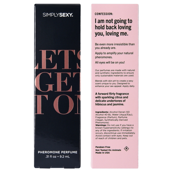 ezzXHX99 Simply Sexy Lets Get It on - Pheromone Perfume - .31oz | 9.2ml - Image 1