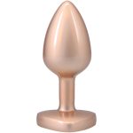 Booty Bling Metal Heart Plug - Small - Gold - Image 2