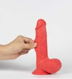 Get Lucky Real Skin Mr. Ruby 7.5" Dual Layer Dildo - Image 2
