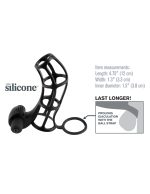 Fantasy X-Tensions Deluxe Silicone Power Cage - Black - Image 2