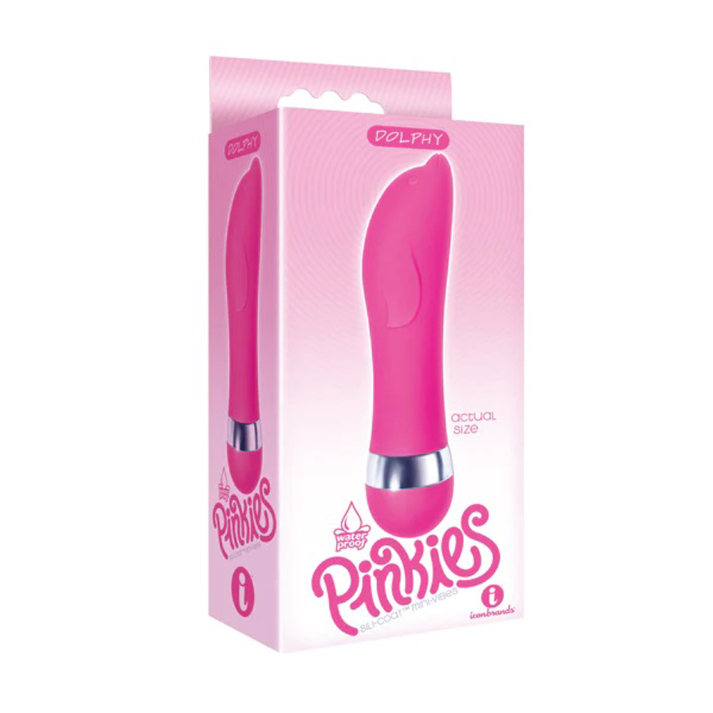 fRxmRKymrKOBkSwu03SBViQEArSM0J7W Pinkies Silicoat Mini-Vibe Dolphy - Pink - Image 1