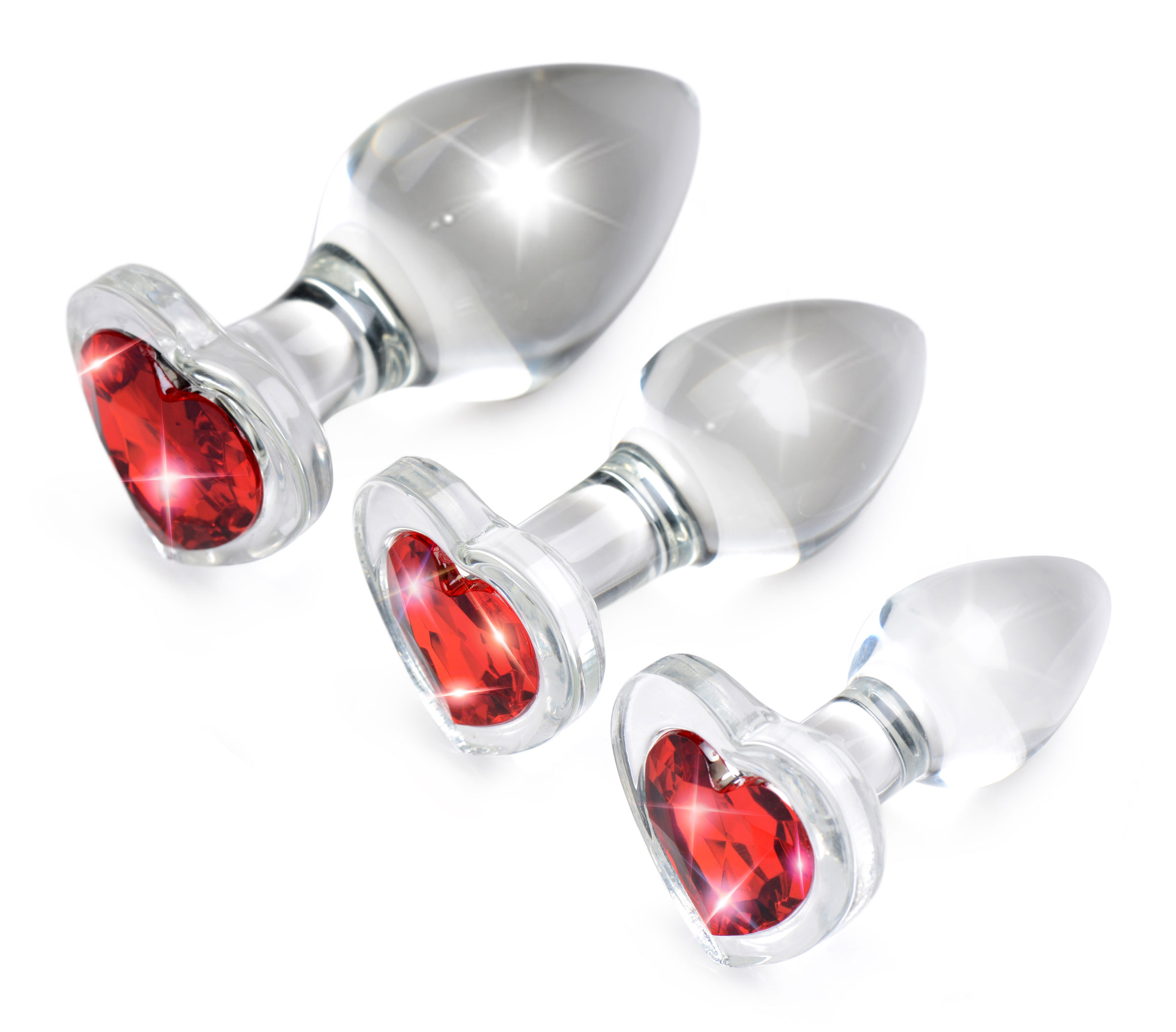 fSpY9hkbC8WFIeeZwl3cDcHSzByP1uBo Red Heart Gem Glass Anal Plug Set - Image 1