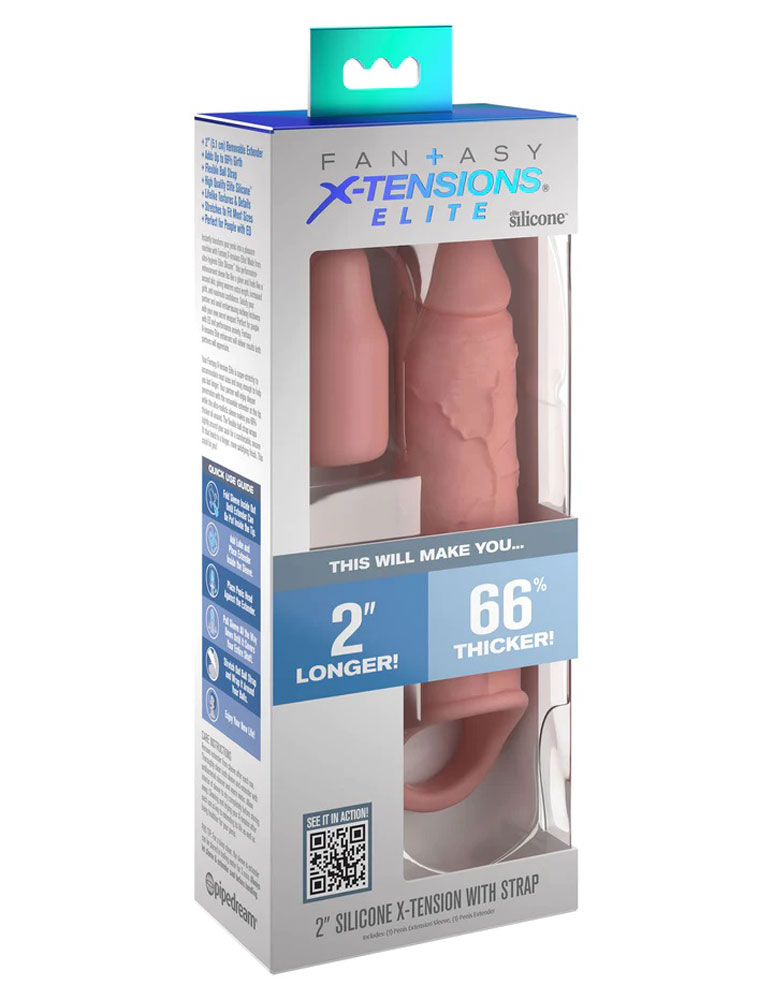 fcx669xJG4pl52coYRkkOdifU9cd9OmC Fantasy X-Tensions Elite 6 Inch Extension With Strap - Light - Image 1
