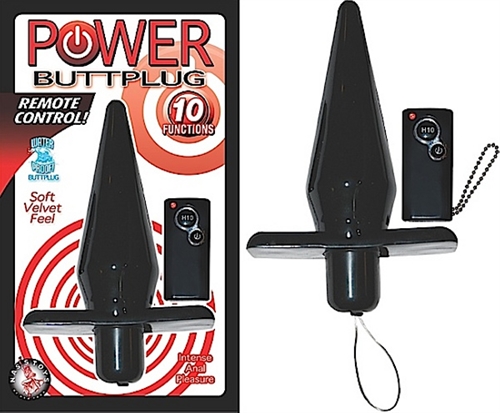 fd346cc423a1d3f2413f08b8b63794cb Power Buttplug Remote Control - Black - Image 1