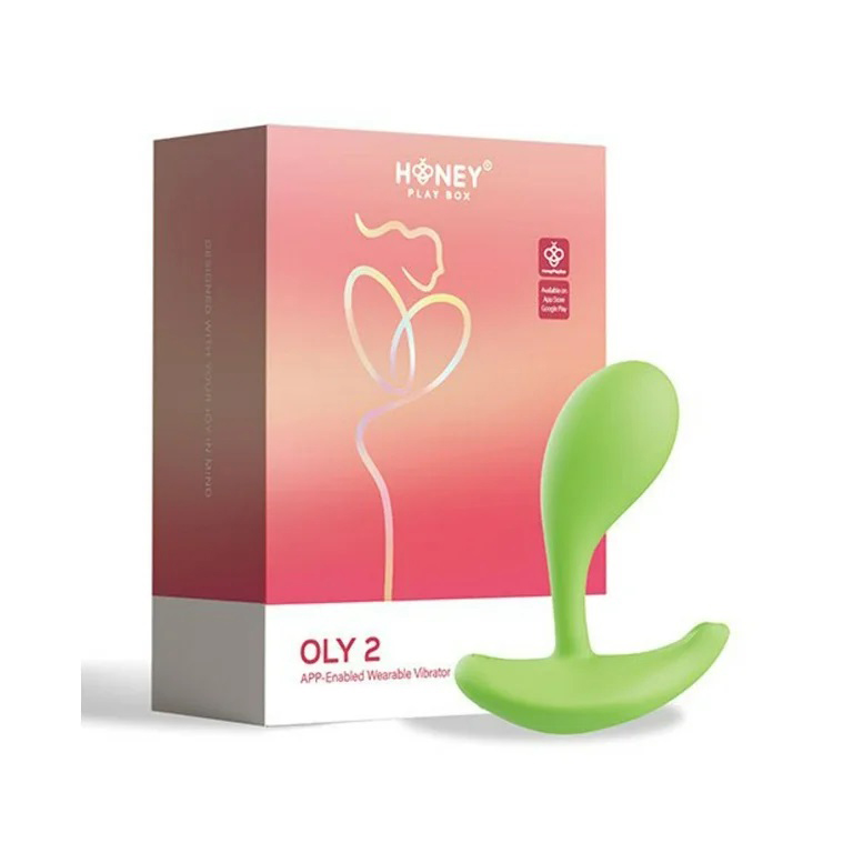 feWqVnlN Oly 2 App-Enabled Wearable Vibrator - Green - Image 1