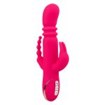 Jack Rabbit Signature Heated Silicone Triple Fantasy Rabbit - Pink - Image 8