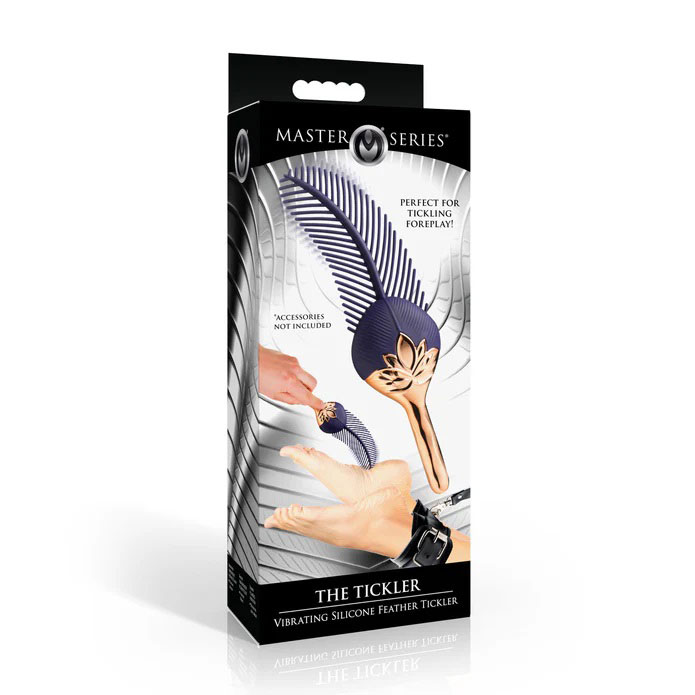 foPOrFHu The Tickler Vibrating Silicone Feather Tickler - Image 1