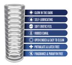 Rize - Ribz - Glow in the Dark Self - Lubricating Stroker - Clear - Image 4
