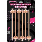 Boobie Straws 6 Pk - Flesh Color