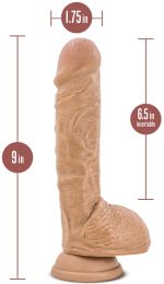 Au Naturel - Big Billy - 9 Inch Dildo - Mocha - Image 3