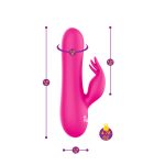 Freyja Mini Triple Ticklers Rabbit Vibe - Hot Pink - Image 5