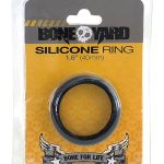 Boneyard Silicone Ring 1.6 Inch 40mm - Black