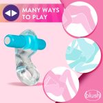 Play With Me  Delight Vibrating C-Ring - Blue - Image 3