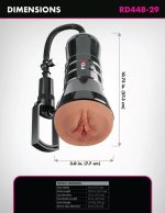 Pdx Extreme Wet Pussies Super Sucker XXL Stroker - Brown - Image 2